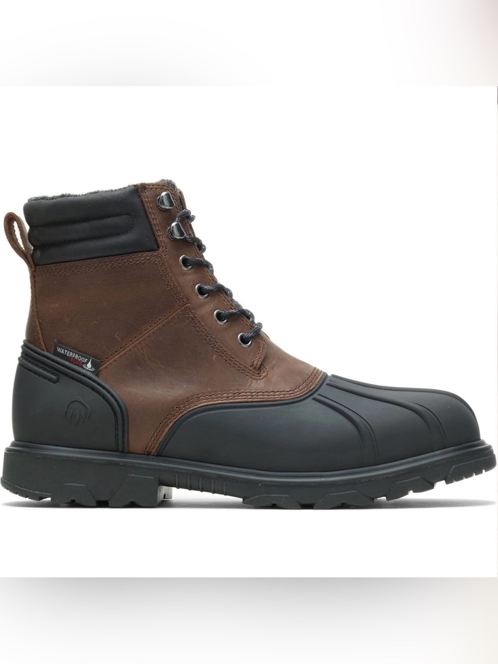 Wolverine Brown and Black Waterproof Work Boots